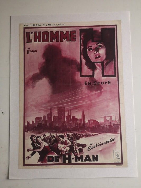 Affiche "L'homme H" 1958