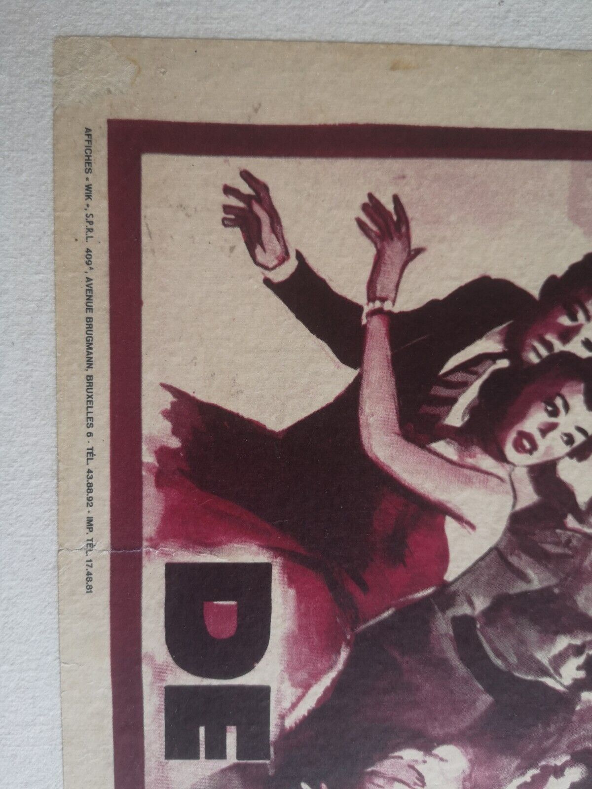 Affiche "L'homme H" 1958