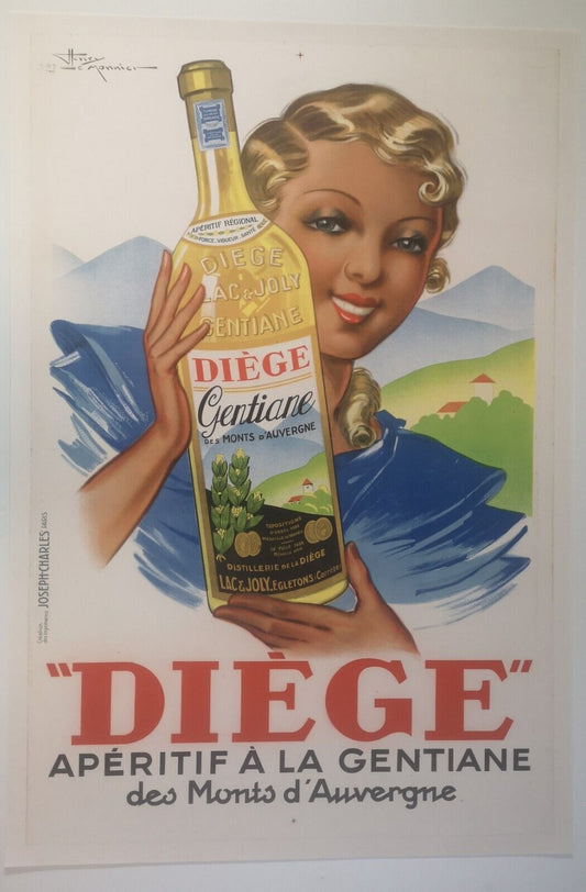 Affiche Diège Gentiane 1940